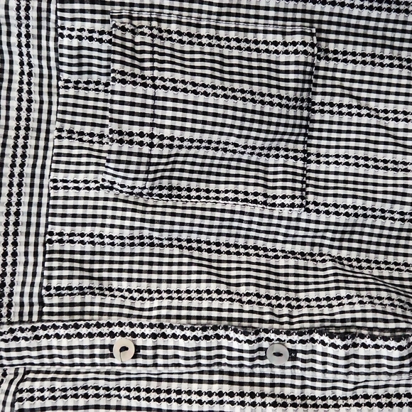 The Nines by Hatch Gingham Button Down Maternity Shirt Size XXL - Picture 4 of 15